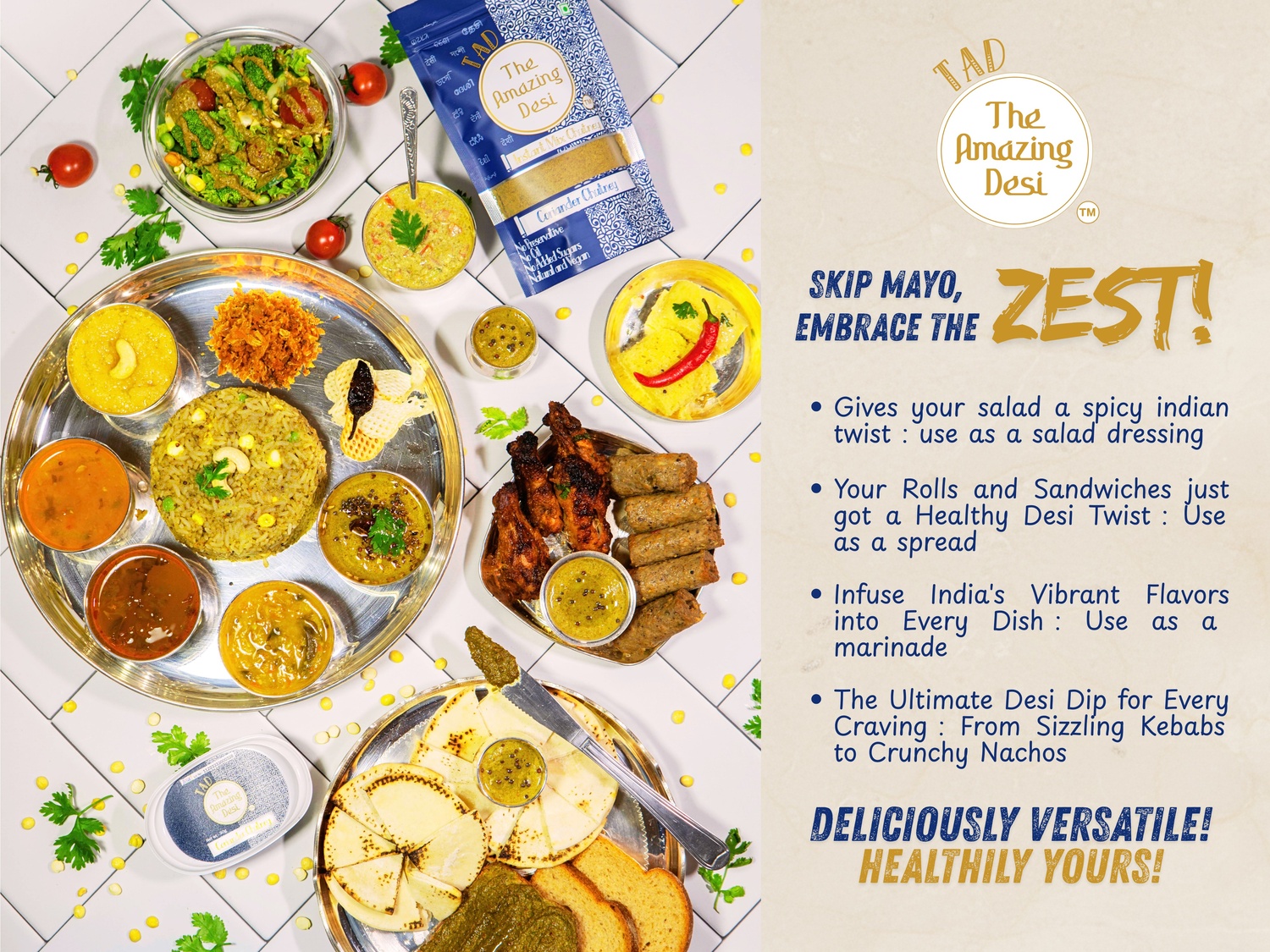 TAD Coriander Chutney - 30gm - Image 3