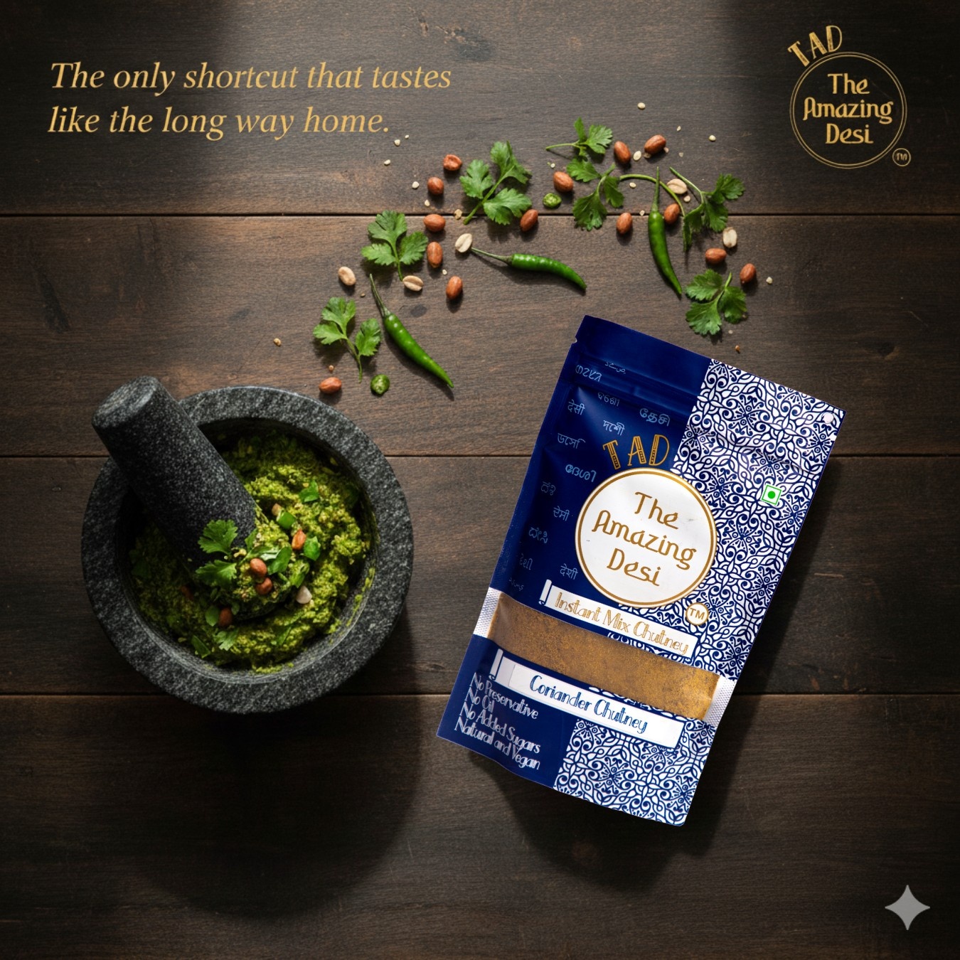 TAD Coriander Chutney - 30gm - Image 4