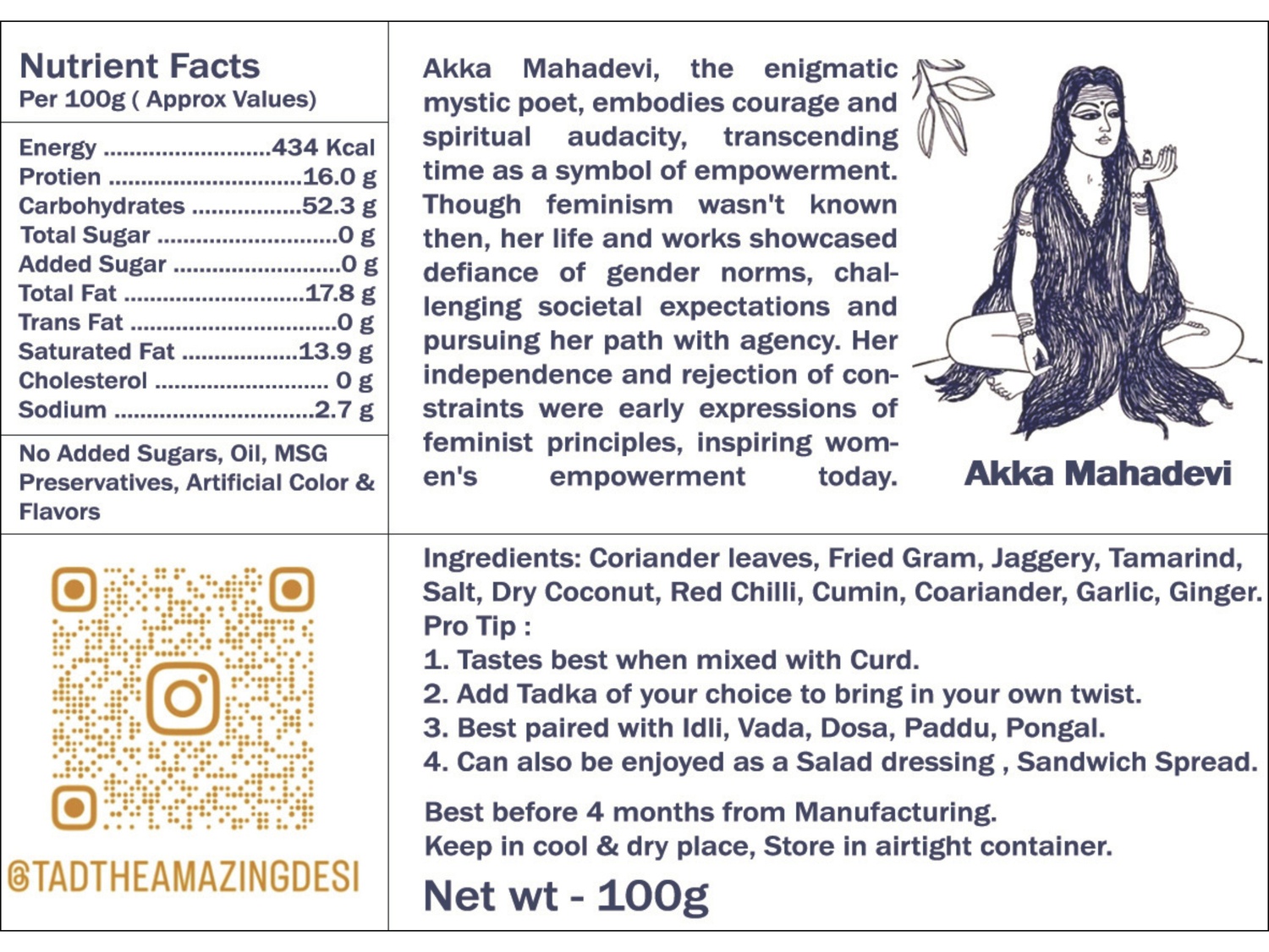 TAD Coriander Chutney - 30gm - Image 7