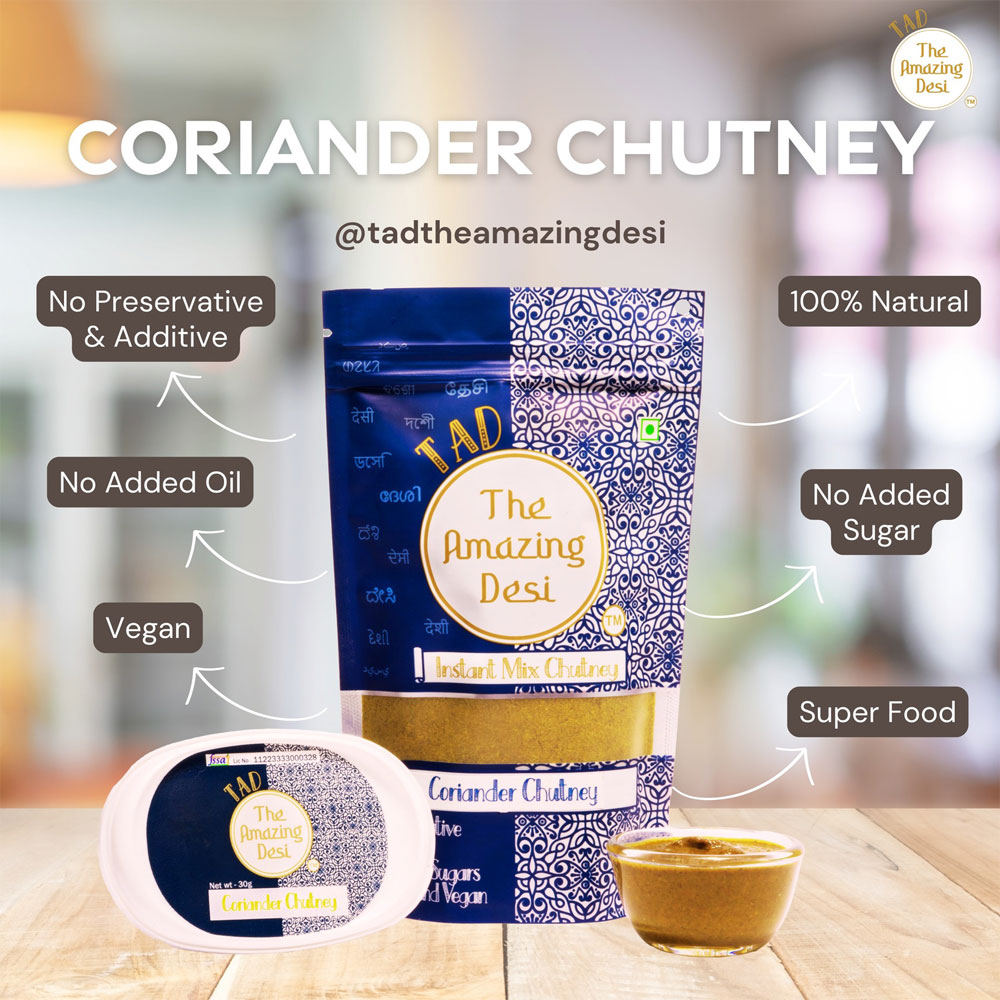 TAD Coriander Chutney - 100gm