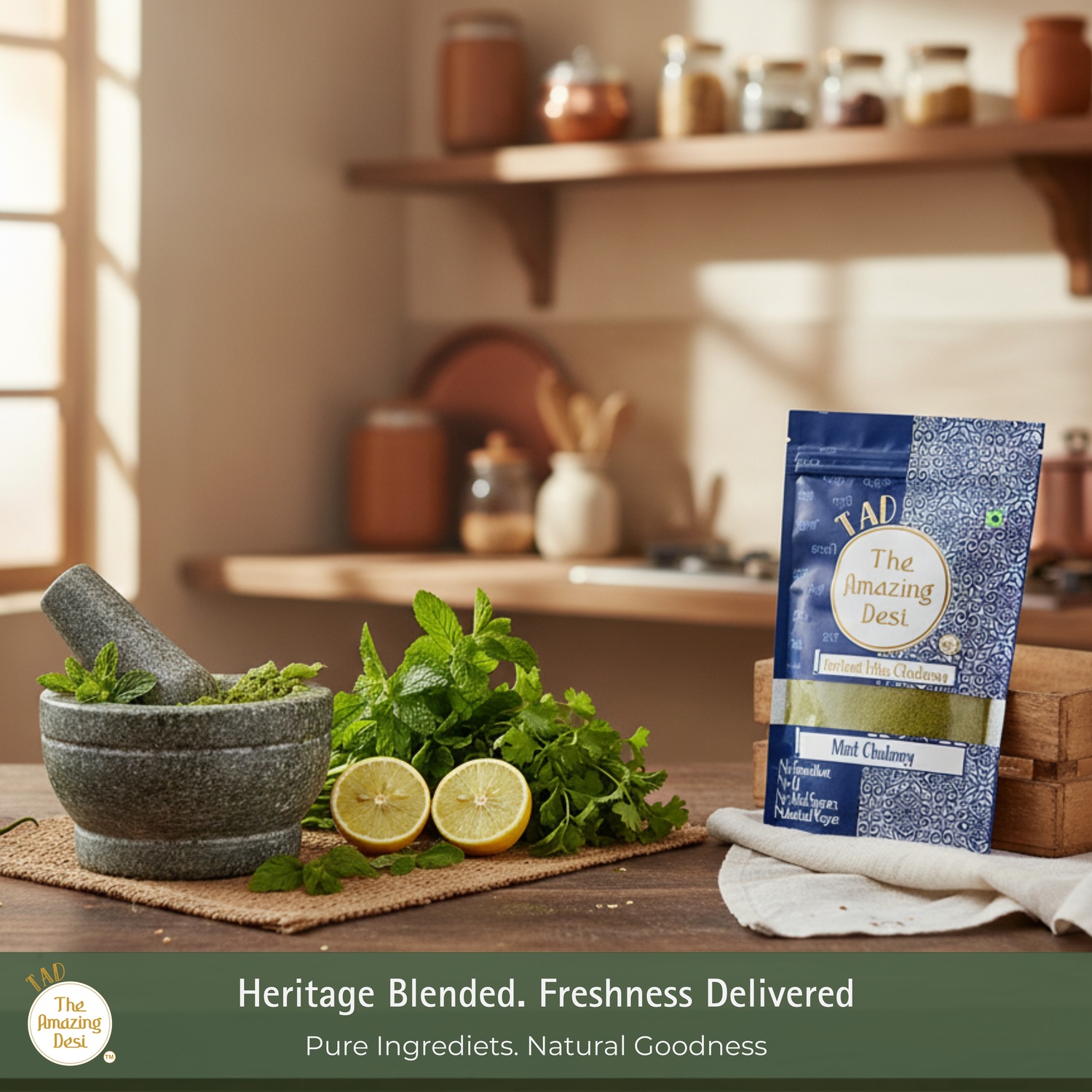 TAD Mint Chutney - 100gm - Image 5